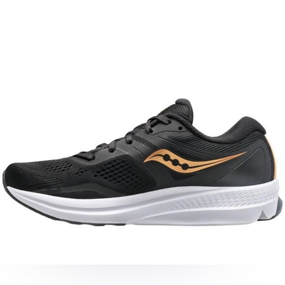 Saucony Women's Jazz 22 Black and Gold Cushioned Running Shoes, Size 6 - Picture 2 of 16